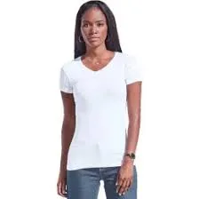 Slim Fit V-Neck T-Shirt (Women)