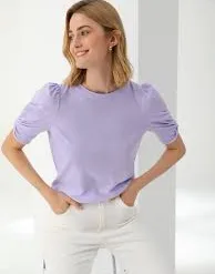 Cotton Puff Sleeve T-Shirt (Women)
